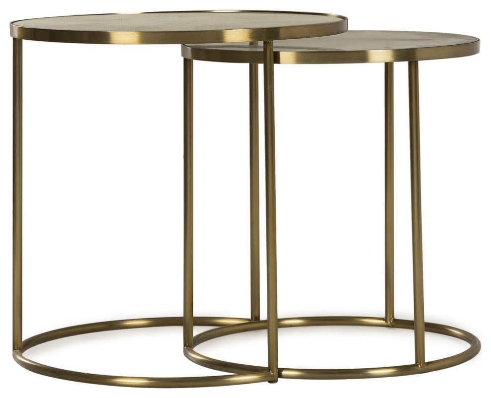 Portia Bunching Side Table   Contemporary   Coffee Table Sets   by Rustic Home Furniture Deco  Houzz