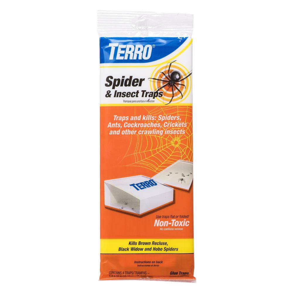 TERRO Non-Toxic Spider and Insect Trap (4-Count) T3206