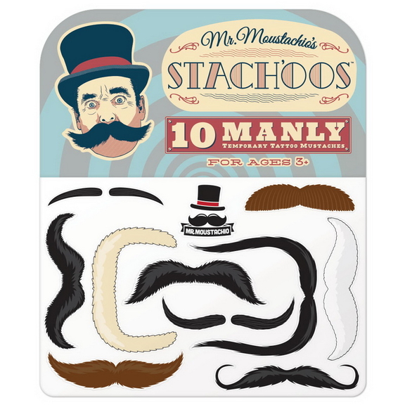 Brybelly Mr. Moustachio's Stach'oos  10 Temporary ...