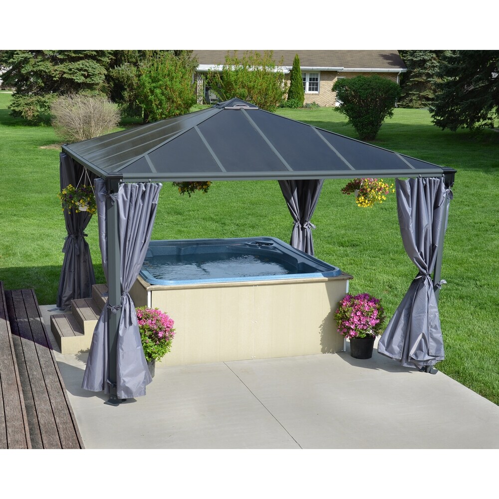 Curtain Set for Palermo 14 ft. x 14 ft. Outdoor Gazebo