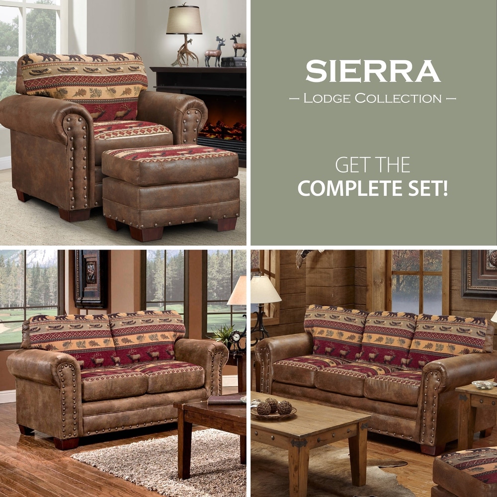 Sierra Mountain Lodge Four piece Group with Sofa Sleeper