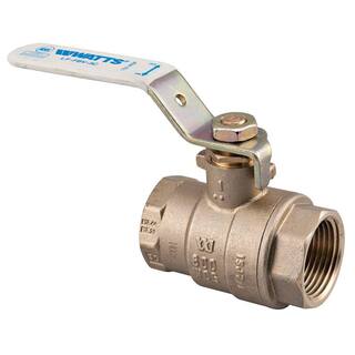 Watts 1 in. Brass FIP x FIP Full Port Threaded Ball Valve 1 LFFBV-3C