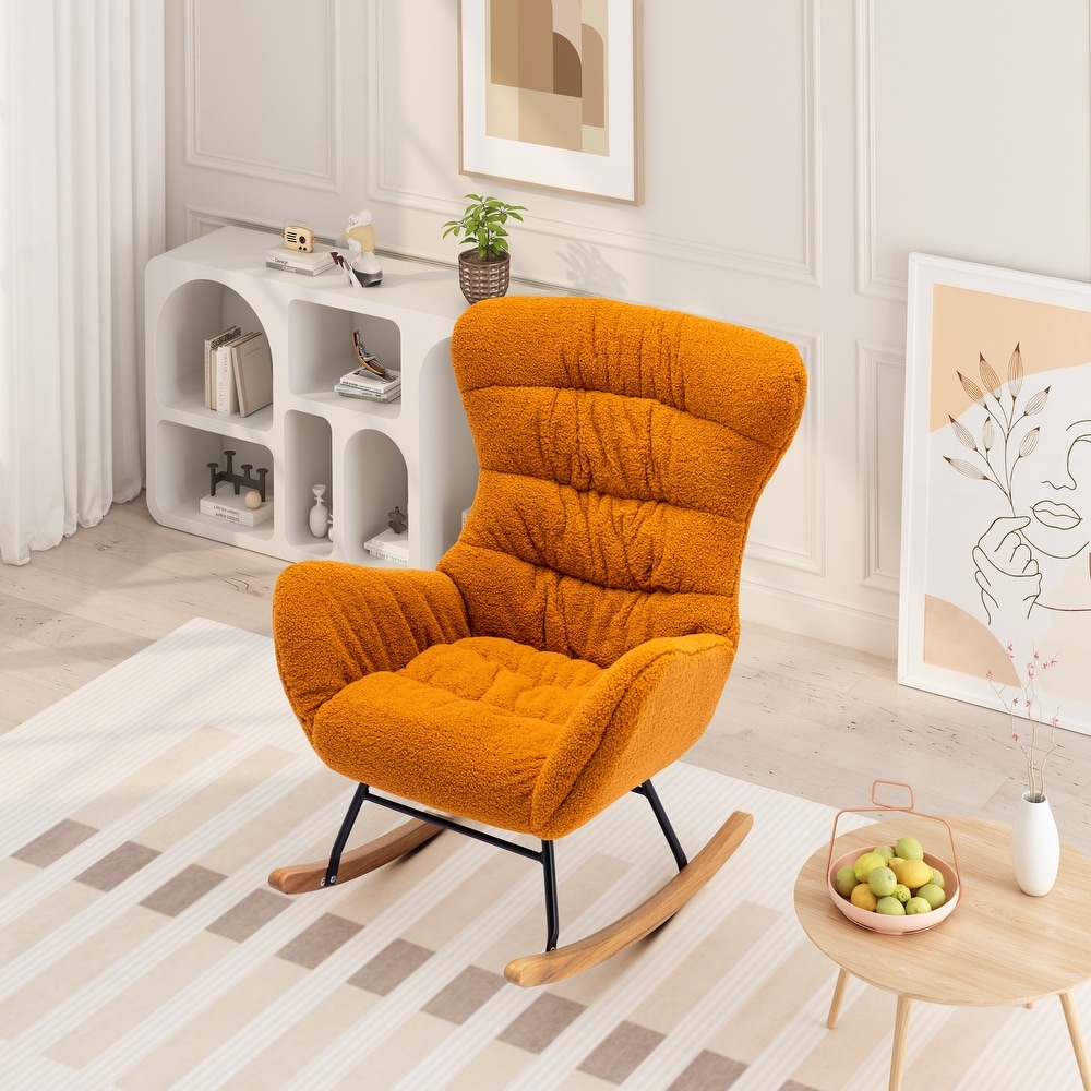 Teddy Fabric Rocking Chair