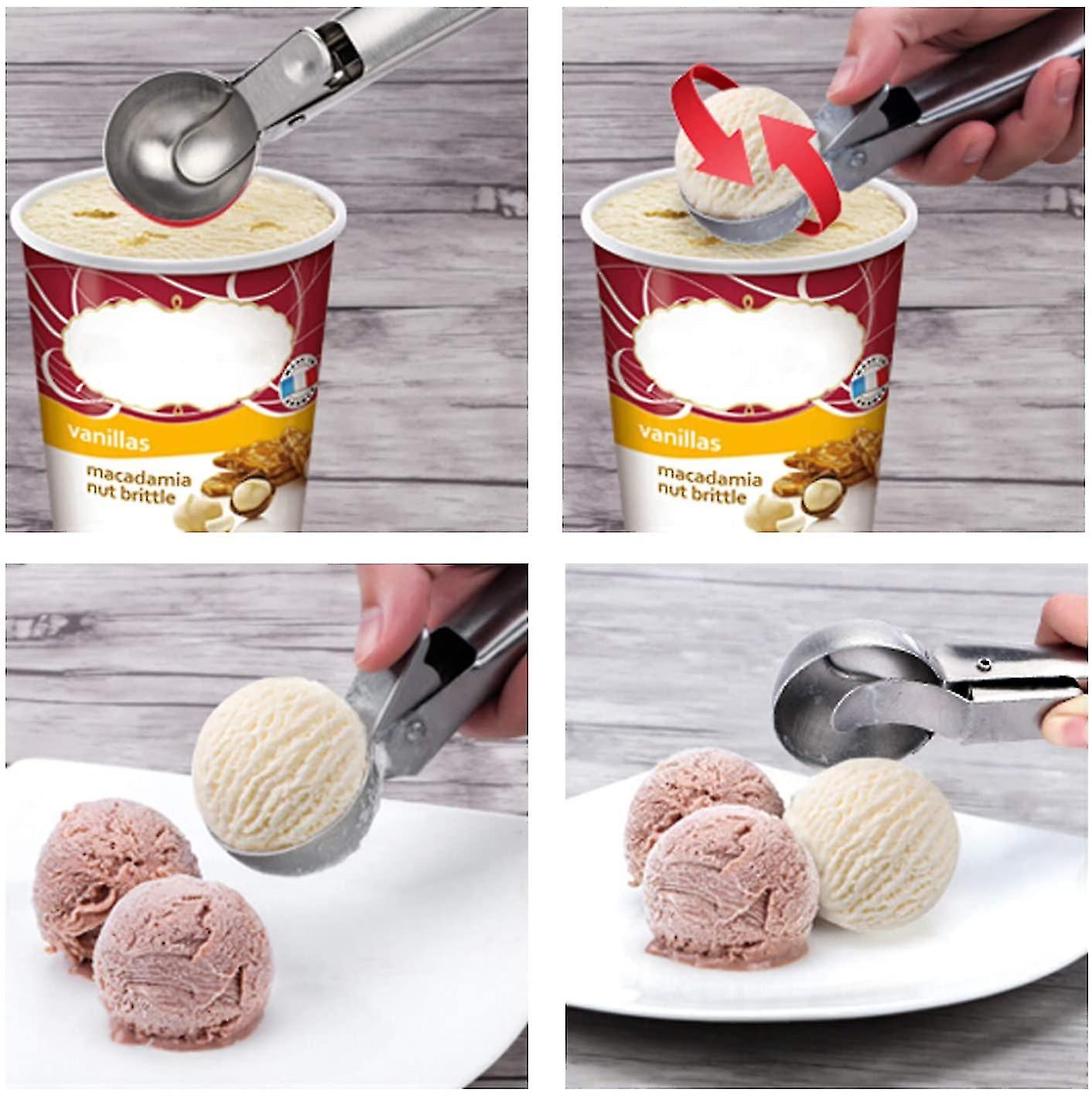 Stainless Steel Ice Cream Scoop Ice Cream Scoop Commercial Home Creative Fruit Scoop