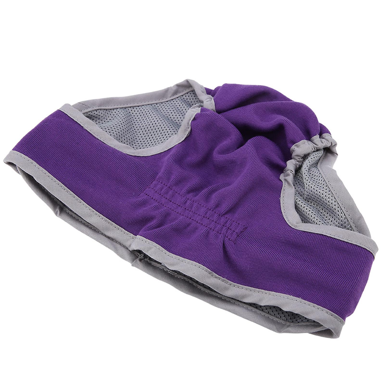 Dog Polyester Pants Puppy Underwear Female Physiological Pants Pet Sanitary Diaper (purple Xl)