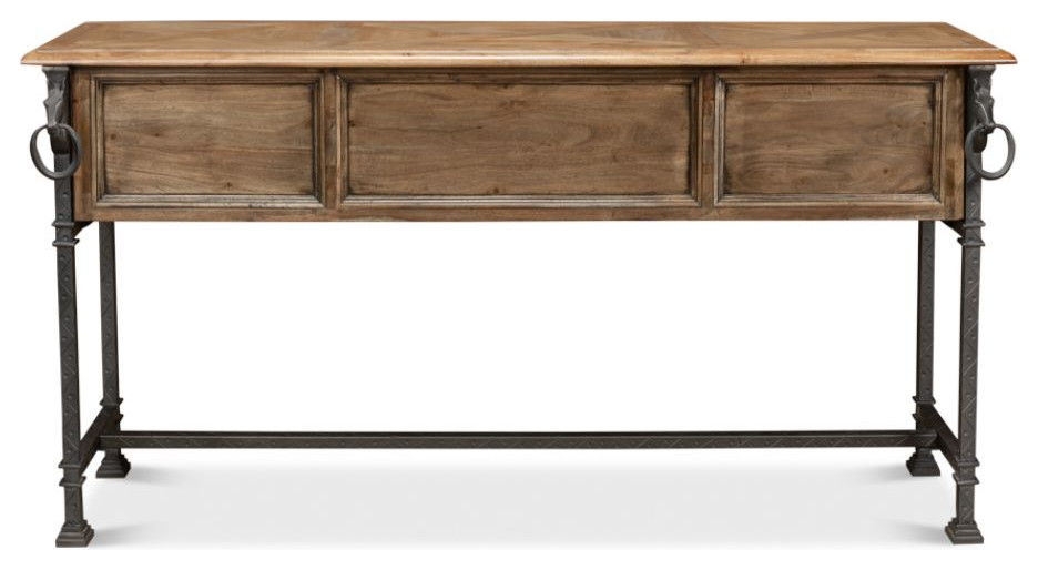 Game Of Thornes Console Table With Drawers Antique Finish   Traditional   Console Tables   by Sideboards and Things  Houzz