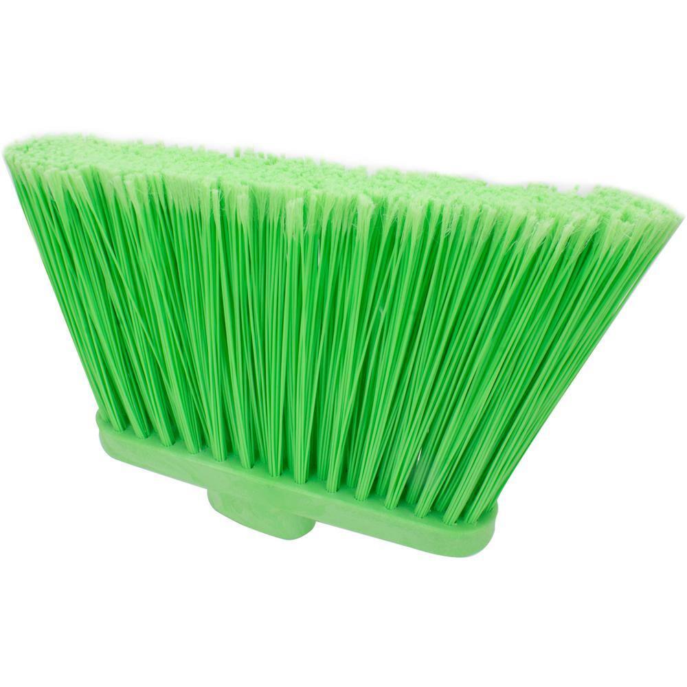 CFS Brands Sparta 12 in. Lime Polypropylene Flagged Upright Broom Head (12-Pack) 36867EC75