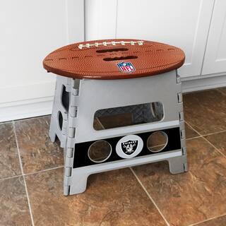 FANMATS NFL - Las Vegas Raiders Plastic Folding Step Stool 24446