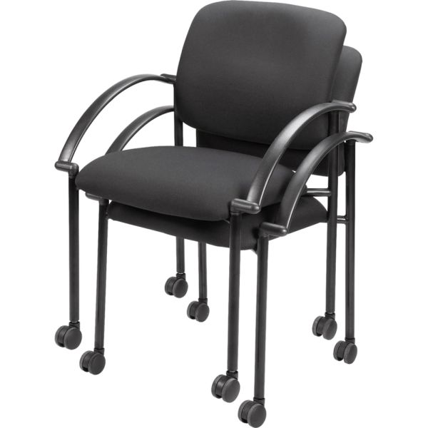 Lorell Stacking Guest Chairs with Arms