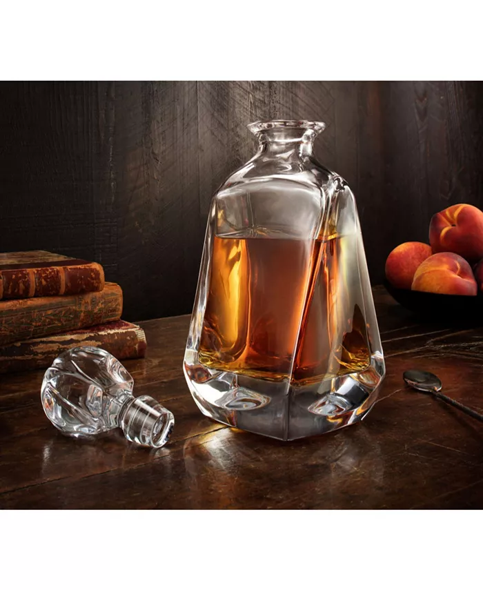 JoyJolt Aurora Crystal Whiskey Decanter 25.3 Oz