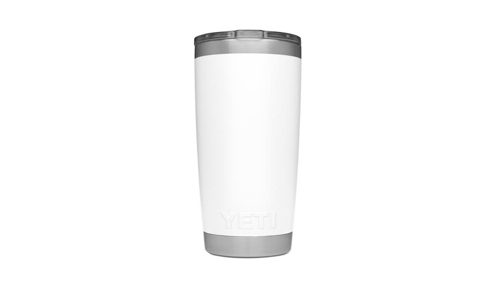 Yeti 20oz. White 18-8 Grade Stainless Steel Rambler Tumbler with Lid