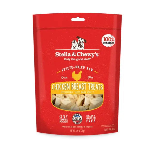 Stella and Chewy Freeze-Dried Raw Chicken Breast Dog Treats;