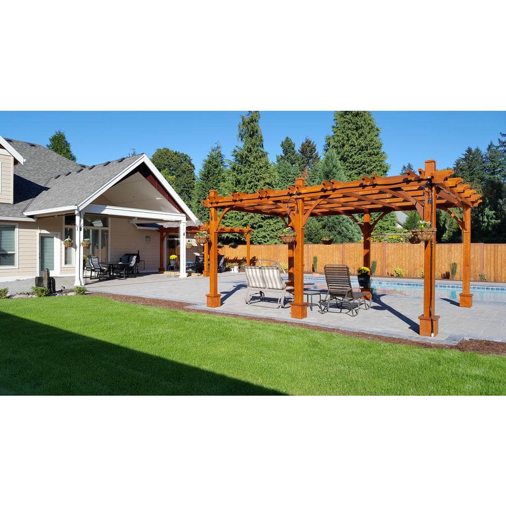 Outdoor Living Today Breeze 12 ft. x 20 ft. Cedar Pergola BZ1220