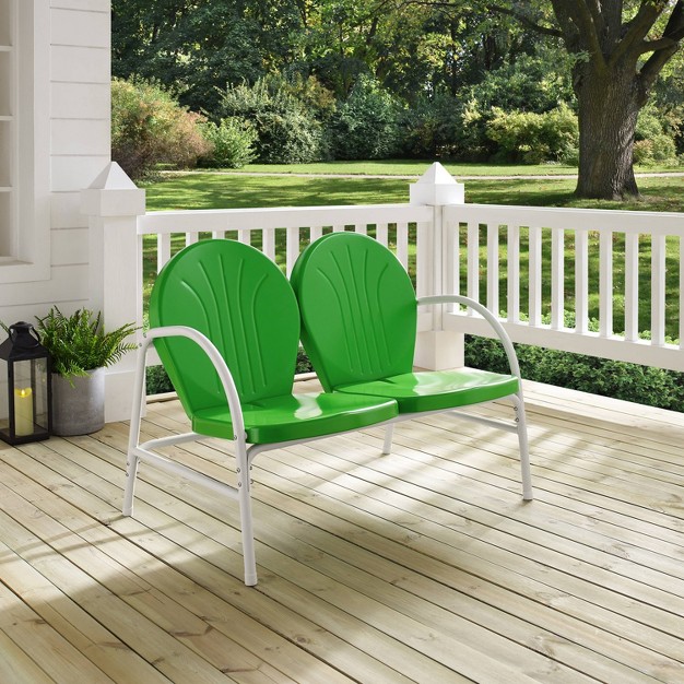 Griffith Outdoor Loveseat Kelly Green Crosley