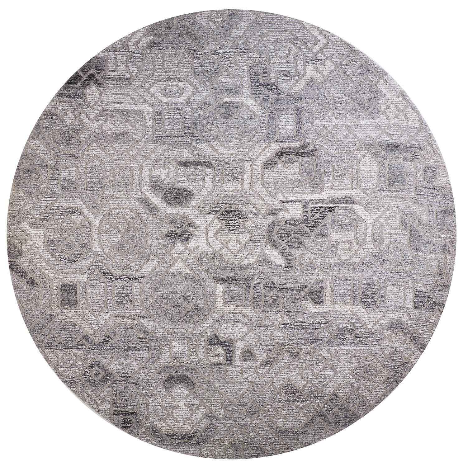 Palatez Hand Tufted Light and Dark Gray Rug by BD Fine