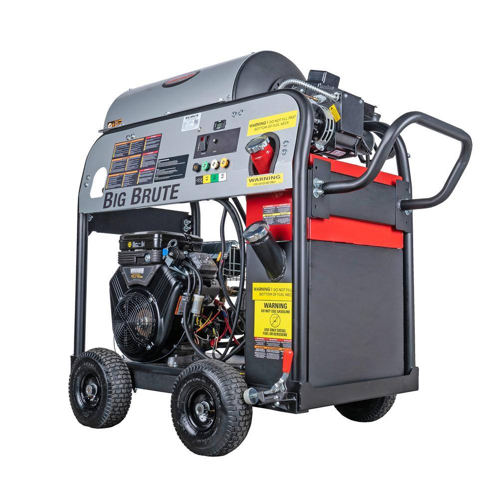 SIMPSON Big Brute 4000 PSI 4.0 GPM Gas Hot Water Pressure Washer with VANGUARD V-Twin Electric Start Engine 65105