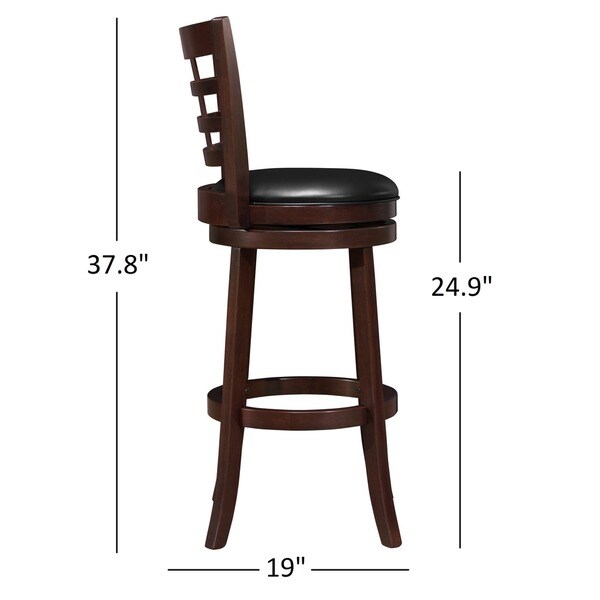 Verona Swivel High Back Counter Height Stool by iNSPIRE Q Classic