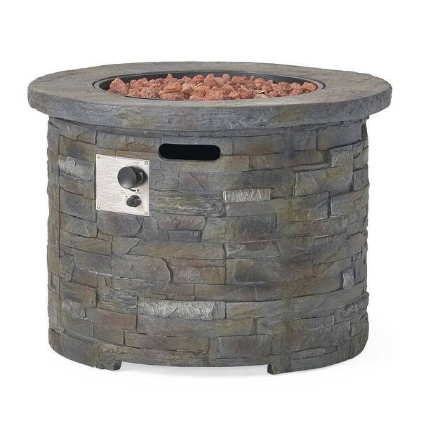 Glenwood Outdoor 5piece Wicker Aluminum Fire Pit Swivel Chat Set with Cushion by Christopher Knight Home