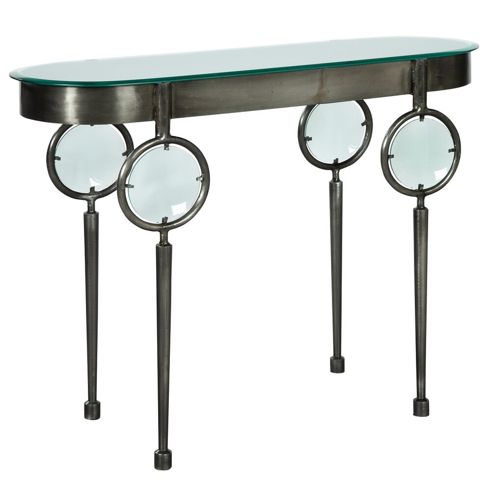 Hekman Racecourse Oval Console Table