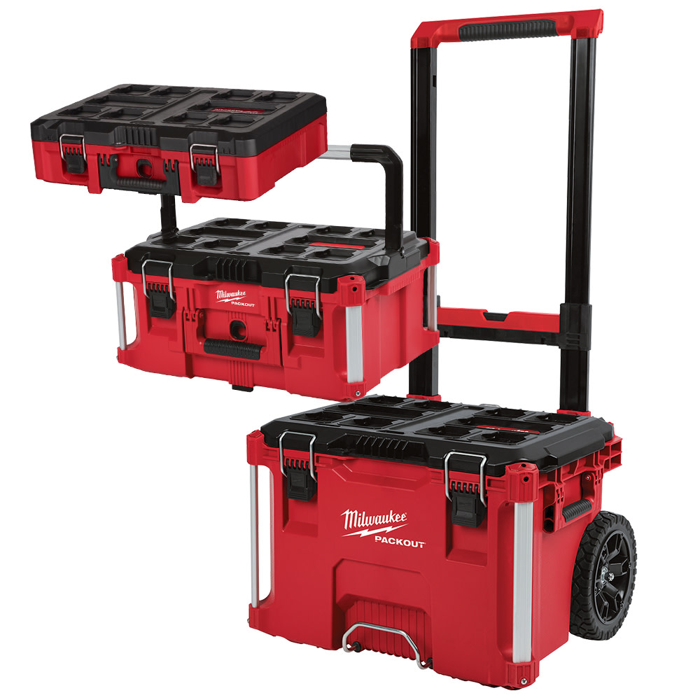 Milwaukee PACKOUT Rolling Tool Box Large Tool Box and Tool Case PACKOUT19 from Milwaukee