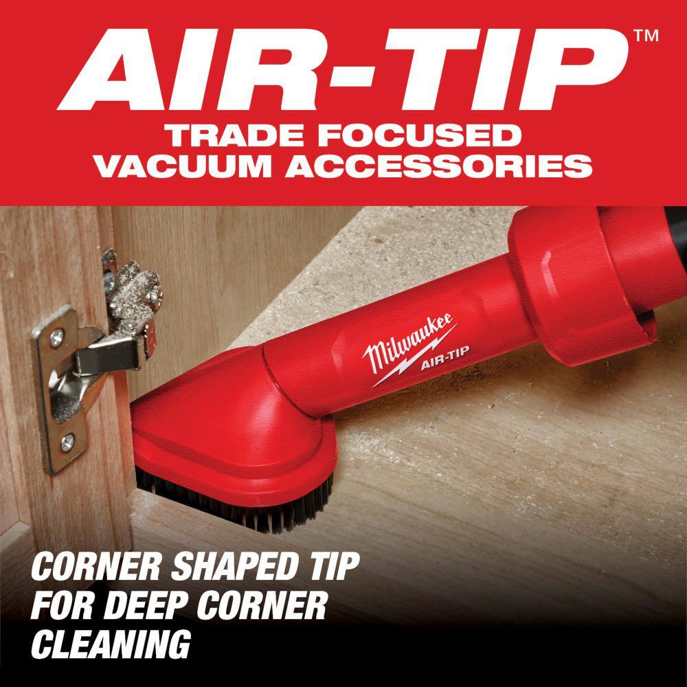 MW AIR-TIP 1-14 in. - 2-12 in. Rotating Corner Brush Tool WetDry Shop Vacuum Attachment (1-Piece) 49-90-2021