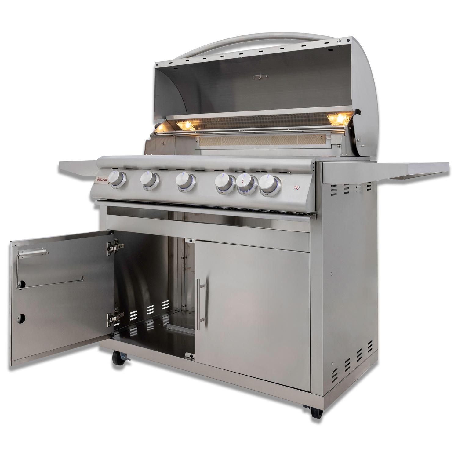 Blaze Grills BLZ5LTE3LP Blaze 40-Inch 5-Burner Premium Lte+ Gas Grill With Rear Burner And Built-In Lighting System, With Fuel Type - Propane