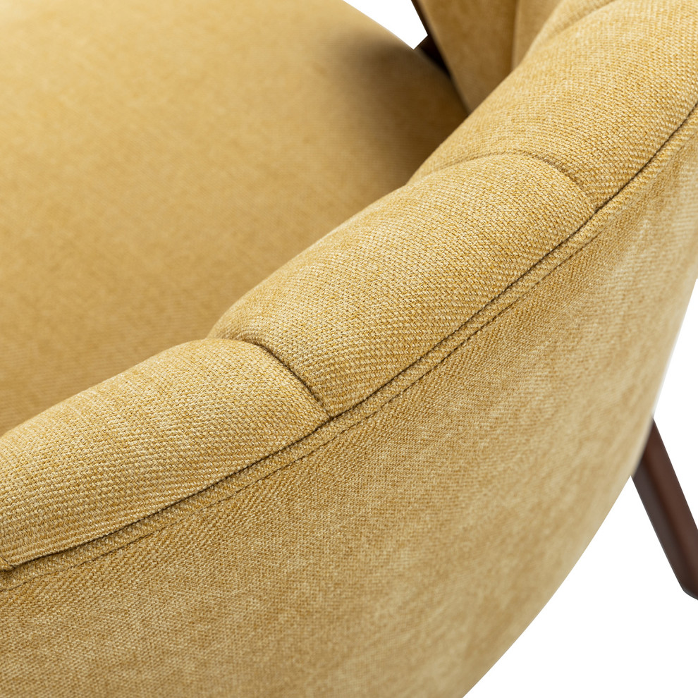 Barrel Chair   Midcentury   Armchairs And Accent Chairs   by Karat Home  Houzz