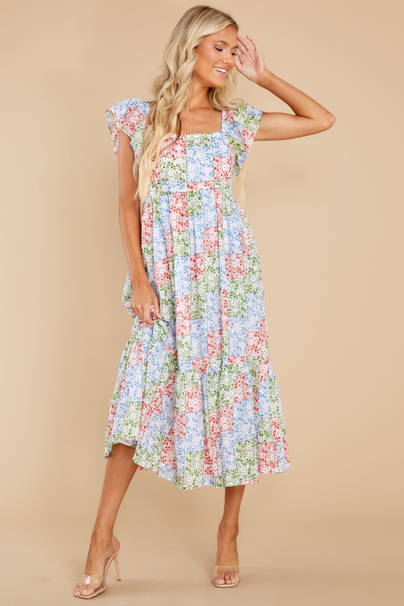 Brooke Ditsy Patchwork Dress