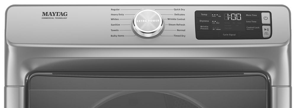 Maytag MED6630HC Front Load Electric Dryer With Extra Power And Quick Dry Cycle - 7.3 Cu. Ft.