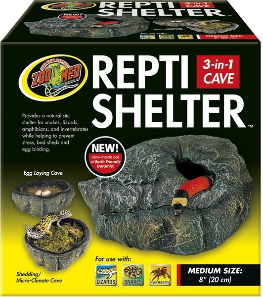 Zoo Med Repti Shelter 3-in-1 Cave Reptile Hideout