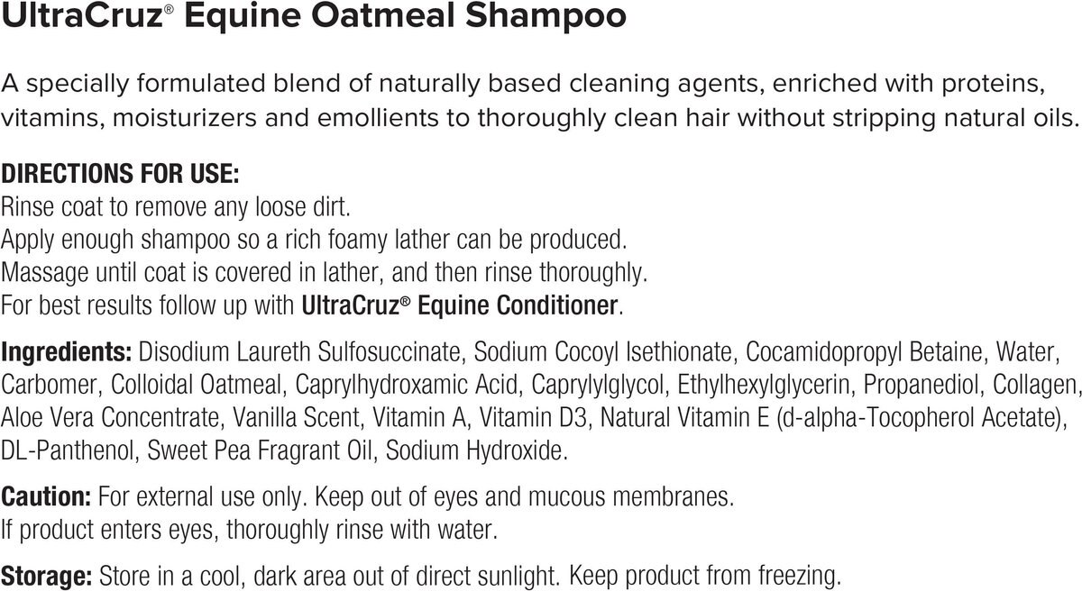 UltraCruz Oatmeal Horse Shampoo