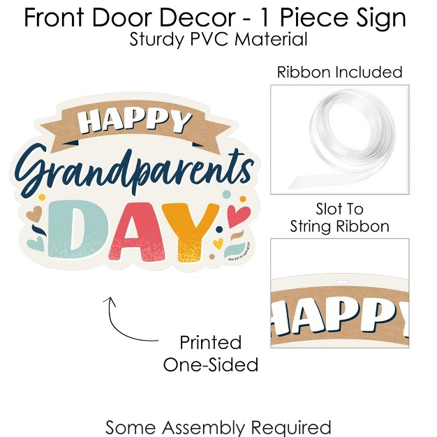 Big Dot Of Happiness Happy Grandparents Day Hanging Porch Grandma amp Grandpa Party Outdoor Decorations Front Door Decor 1 Piece Sign