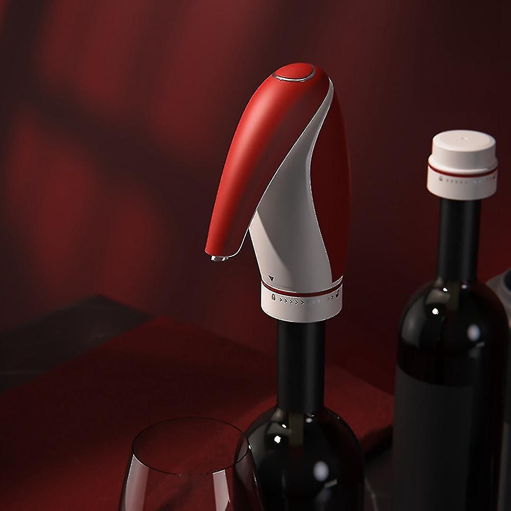 Electric Wine Aerator， Wine Decanter Pump Dispenser Gifts Set， Automatic Wine Aerator Pourer Spout，