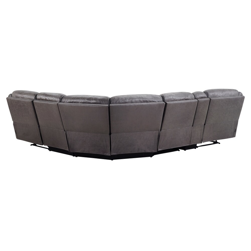 Parkland Smoke Grey Power Reclining Sectional by Greyson Living