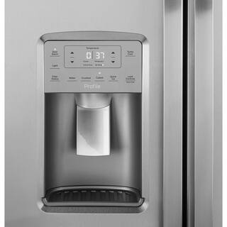 GE Profile Profile 25.3 cu. ft. Side by Side Refrigerator in Fingerprint Resistant Stainless Steel ENERGY STAR PSE25KYHFS