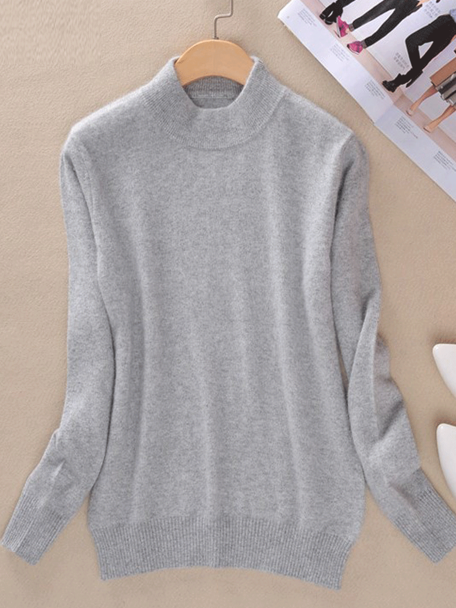 47% Off Women's Half-High Collar Sweater Pullover