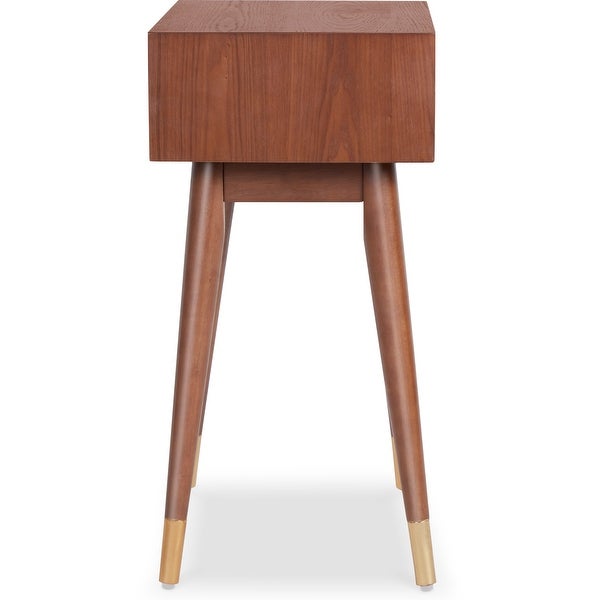 Adore Decor Sutton Walnut Brown Mid-Century Modern Table