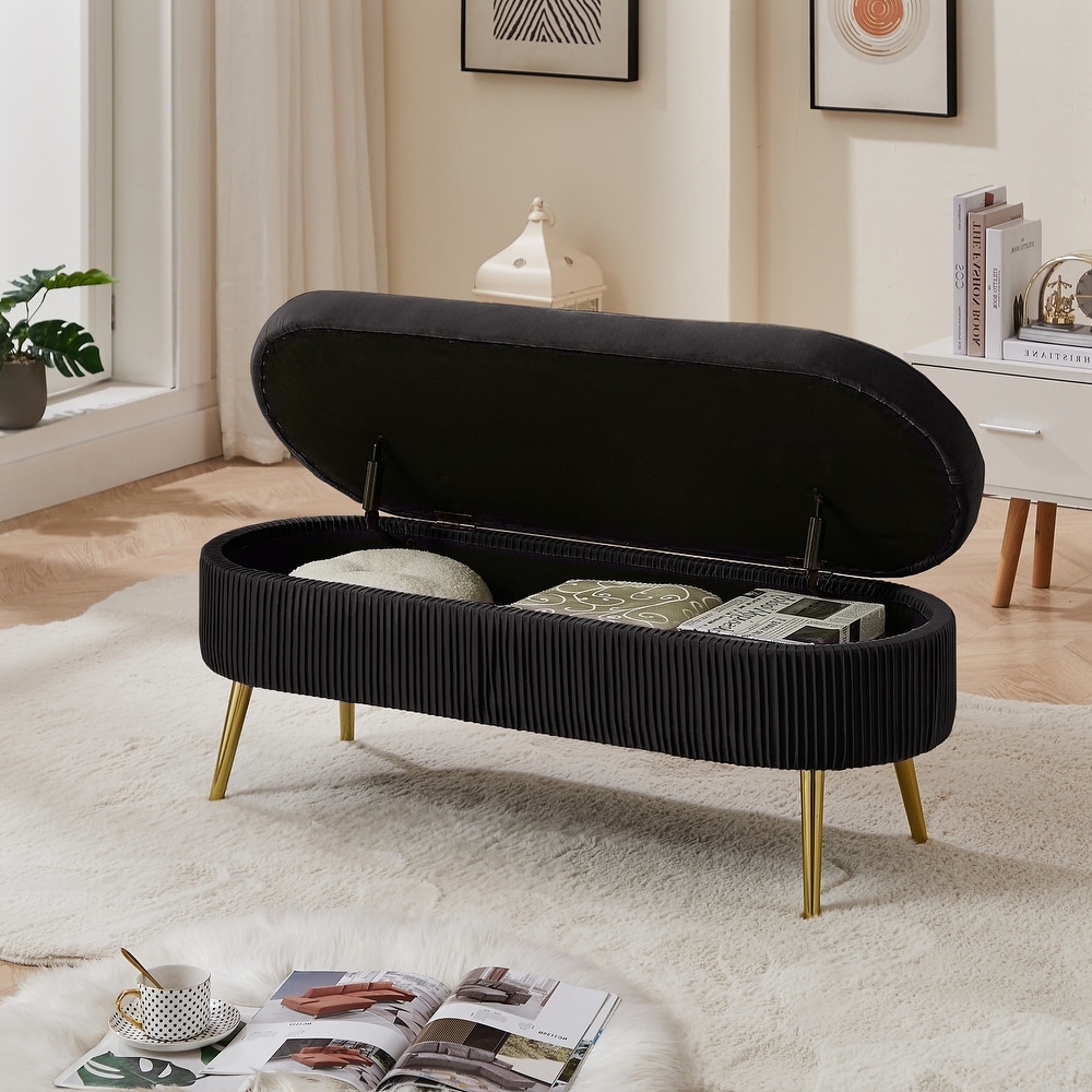 Oval Storage Bench