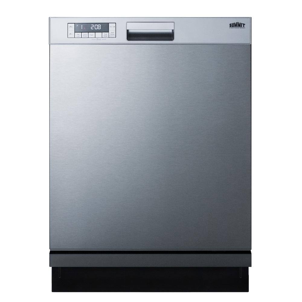 Summit Appliance 24 in. in Stainless Steel Front Control Dishwasher DW2435SS2