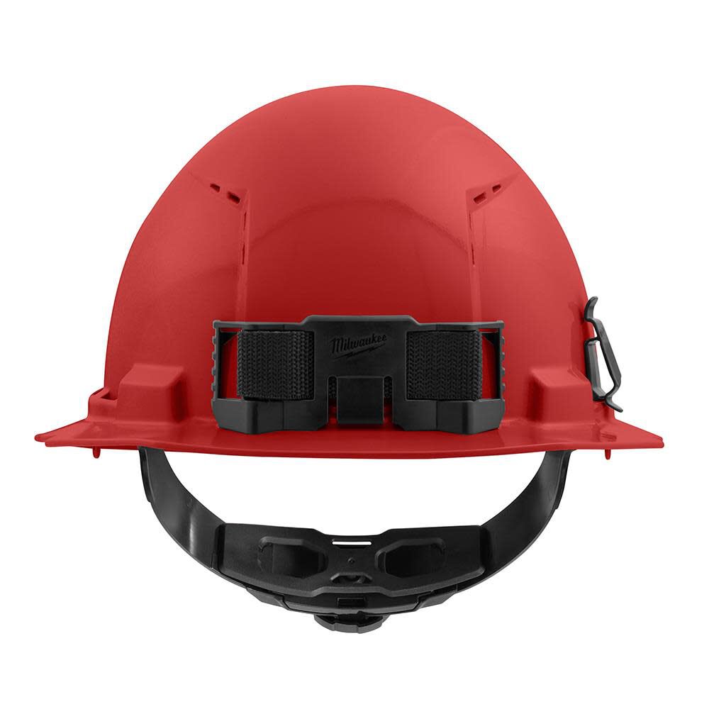 MW Red Full Brim Vented Hard Hat with 4pt Ratcheting Suspension Type 1 Class C 48-73-1209 from MW