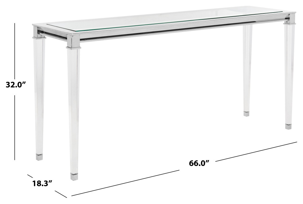 Safavieh Couture Charleston Acrylic Console Table   Contemporary   Console Tables   by Safavieh  Houzz