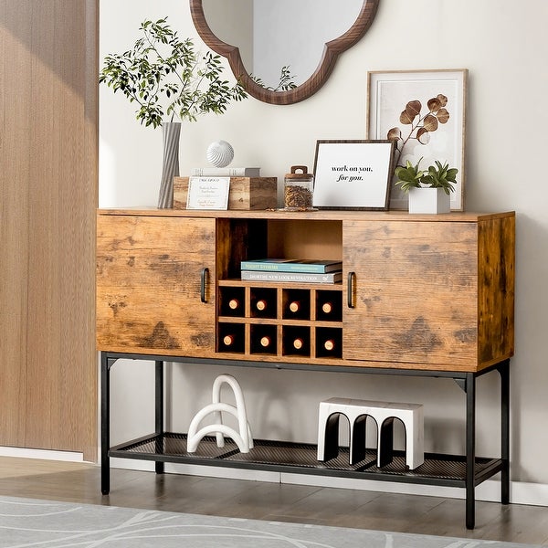 Costway Industrial Kitchen Buffet Sideboard 2-Door Console Table - See Details