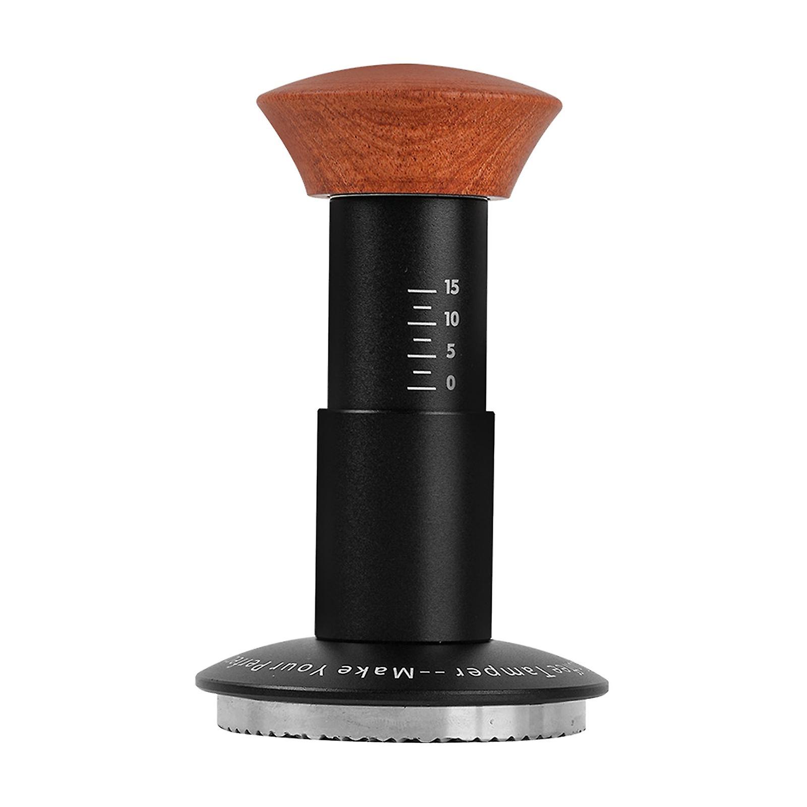 Coffee Tamper Wooden Handle Leveler Spring Loaded Espresso Tools Hand Tamper 58.35mm