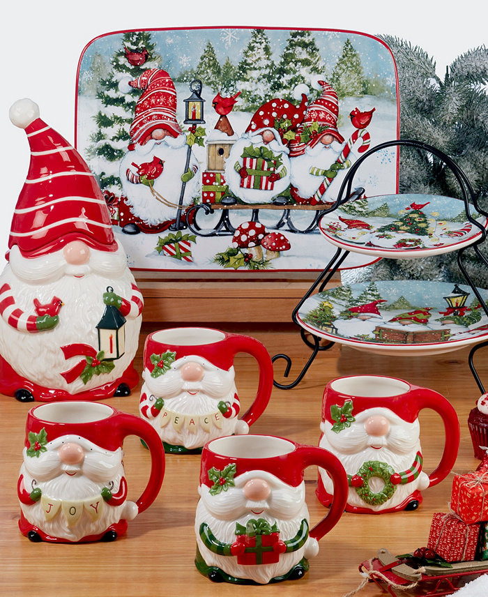 Certified International Certified Christmas Gnomes Dinnerware Collection