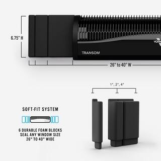 Vornado Transom 26 in. 4 Speed Low Profile Window Fan FA1-0136-06