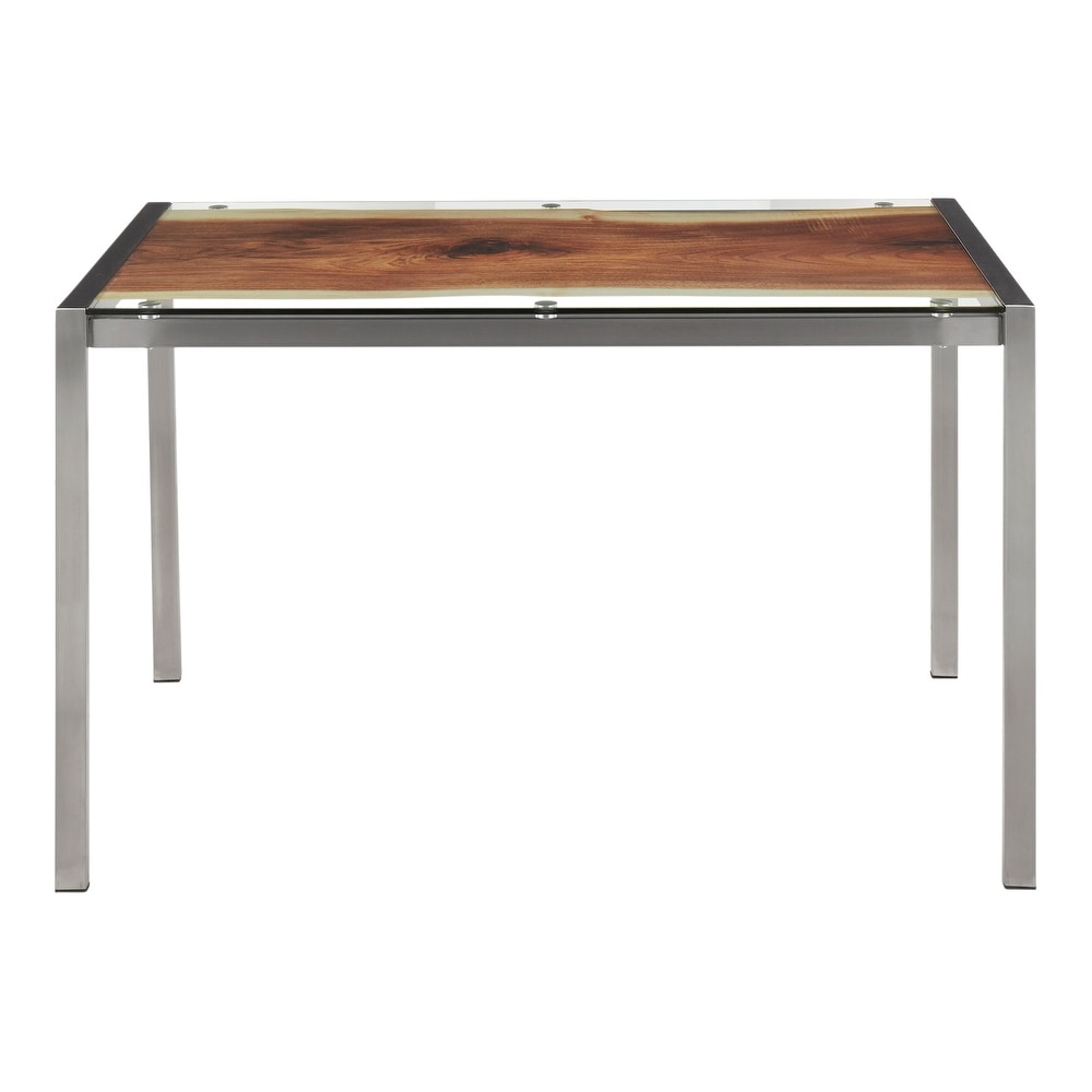 Carbon Loft Yadriel Live Edge Print Dining Table