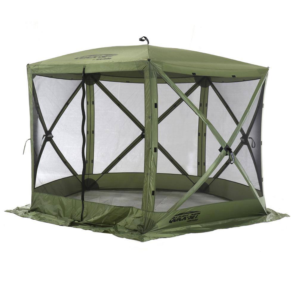 Clam Quick-Set Venture 9 ft. L x 9 ft. L Portable Camping Outdoor Gazebo Canopy Shelter CLAM-VT-15794