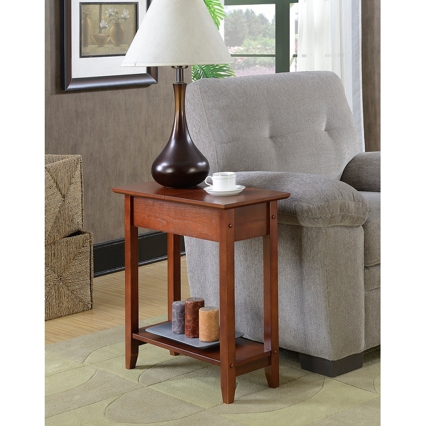 Copper Grove Aubrieta Narrow Flip Top Storage End Table