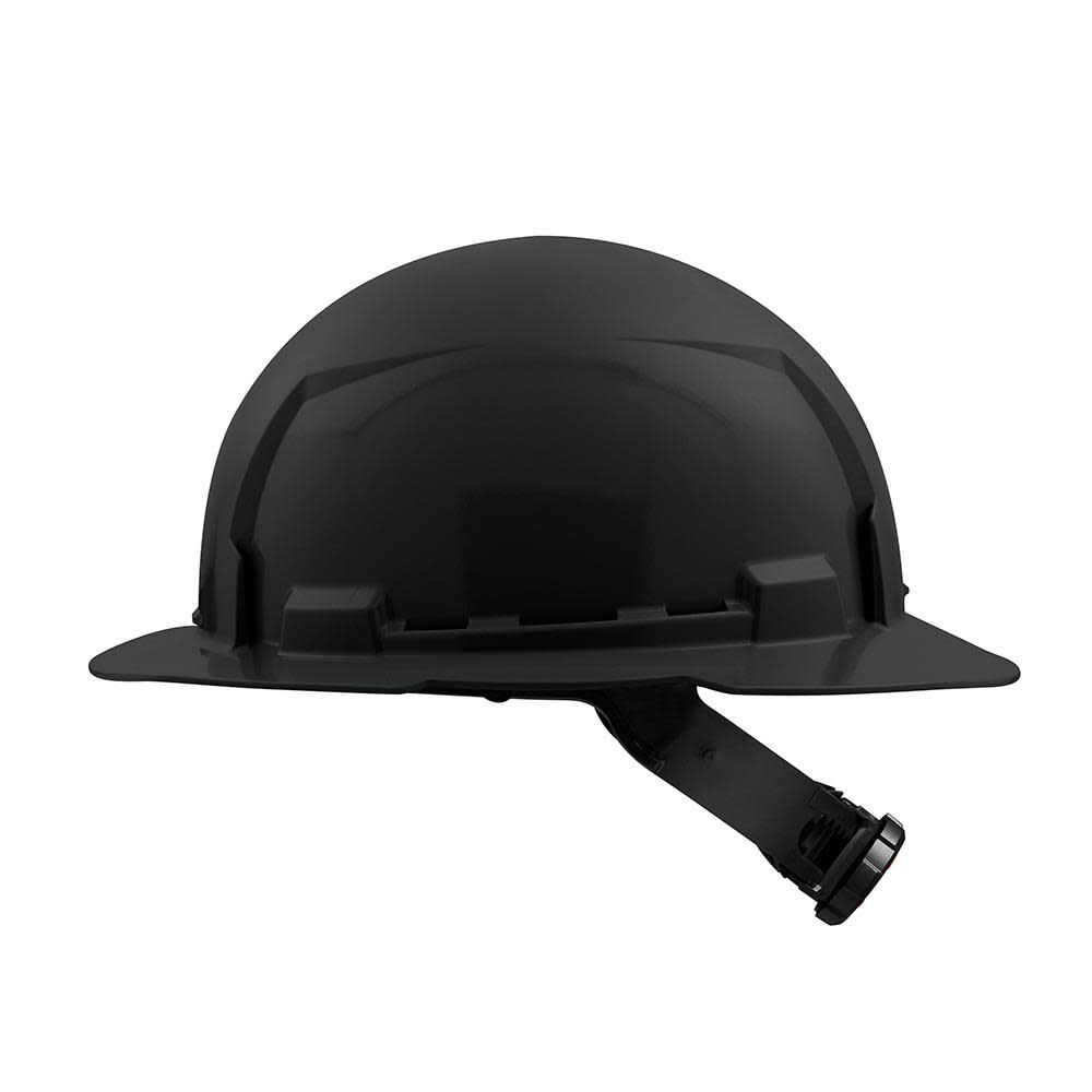 Milwaukee Black Full Brim Hard Hat with 4pt Ratcheting Suspension Type 1 Class E 48-73-1111 from Milwaukee