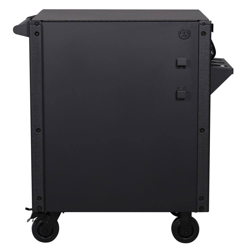 Husky 31 in. W x 23 in. D 6-Drawer Rolling Tool Cart in Black H30MECH6BLK